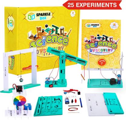 Sparklebox Science Class 7 Kit, Gift for Kids 10+ Years with 30+ Experiments in Science