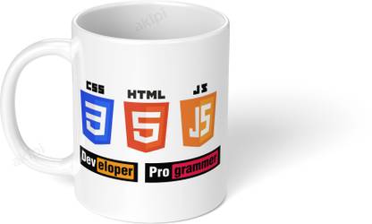 Akipi Coding Languages | Developer Programmer | IT Programming Coding ARM082 Ceramic Coffee Mug