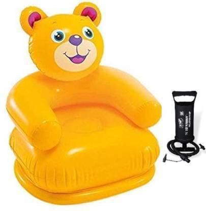 Kmc kidoz Combo Happy Animal Teddy Sofa/ Chair with Air Filling Pump for Kids