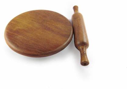 damurhu Wooden Roti Roller Chakla Belan Rolling Pin Board Roti Maker Phulka Maker Chapati Maker Small Rolling Pin & Board