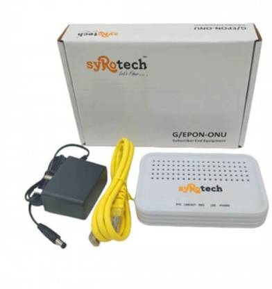 Syrotech EPON ONU (Optical Network Unit) with 1 GE Port | SY-EPON-1000-ONU Router 0 GHz 100 Mbps Wifi Speed NA Ethernet (Cable Broadband)