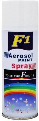 F1 Paint Aerosol Spray Paint White 450ml - Pack of 1 White Spray Paint 450 ml