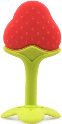 Enorme Silicone Fruit Shape Teething Soft Sensory Teether / Pacifier For Baby ( Strawberry ) Teether