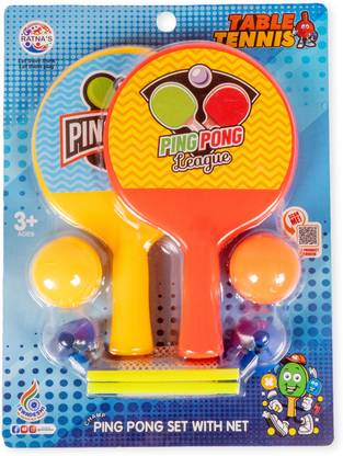RATNA'S Champ Ping Pong table tennis set with net . A perfect indoor tennis set for kids Table Tennis