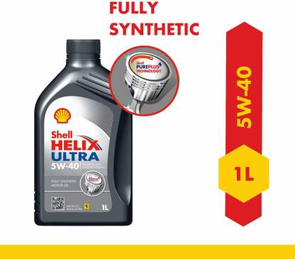 Shell Helix Ultra 5W-40 API SN Fully Synthetic Engine Oil for Petrol, Diesel, CNG/LPG Cars(1 L) Synthetic Blend Engine Oil