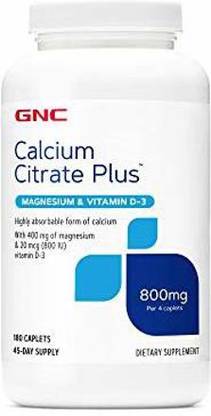 GNC Calcium Citrate Plus Magnesium & Vitamin D-3 800 mg