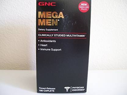 GNC Mega Men 180 Caplets - New Formula