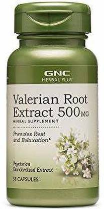 GNC Herbal Plus Valerian Root Extract 500 MG,50 servings