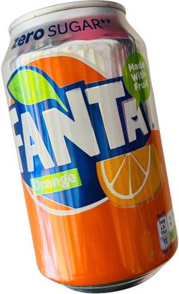Fanta Zero Sugar Orange Fruit Drink Imported Can