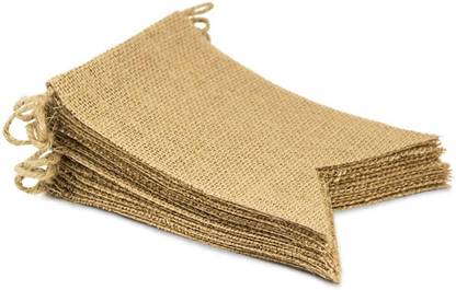 RESA Burlap Banner- Swallowtail Shaped- 48 Pcs Banner