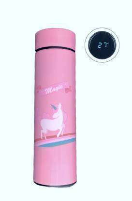 Shopbox store Cute Unicorn Water Bottle With LED Display Showing Temperature 500 ml