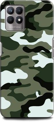 INDICRAFT Back Cover for Realme 8i, RMX3151 ARMY, TXTURE, UNIFORM, MILITARY, COMO, DRESS CODE