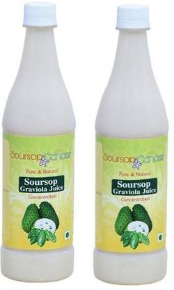 Soursop4Cancer Soursop Fruit Juice - 700ml - 30Days pack | Graviola | Laxman Phal | Guyabano