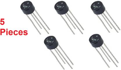 Technical hut 5 Pieces Bridge Rectifier Single Phase Full Wave Rectifier Electronic Components Electronic Hobby Kit