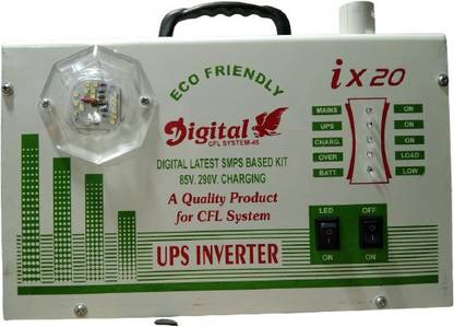 Neoware CFL DUAL HOME UPS ( 12 V 7Ah Battery) - 45w Square Wave Emergency Light 6 hrs Flood Lamp Emergency Light