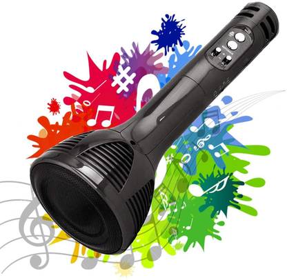 kawna Wireless Singing Mike Multi-function Bluetooth Karaoke With Microphone Speaker Microphone