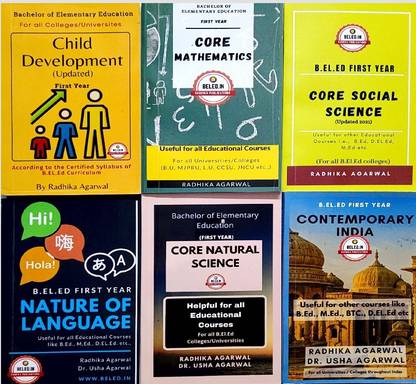 B.El.Ed First Year Books For English Medium Updated (For All Universities Except CCSU) - Set Of 06