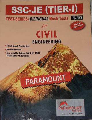 SSC-JE (Tier-1) Test Series: Bilingual Mock Tests 1-10 For Civil Engineering (Based On Latest Pattern)