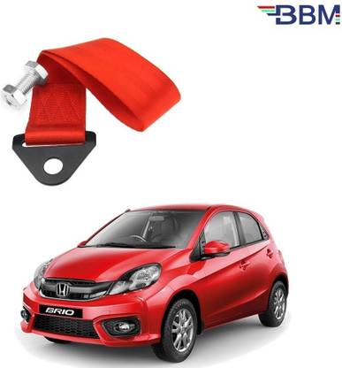 BBM Tow Belt and Strap Universal Front & Rear Tow Strap, Towing Belt , Tow Hook With Nut Bolt(Random Colours Orange, Blue, Yellow and Green) for Honda Brio Front and Rear Mount Towing Hook
