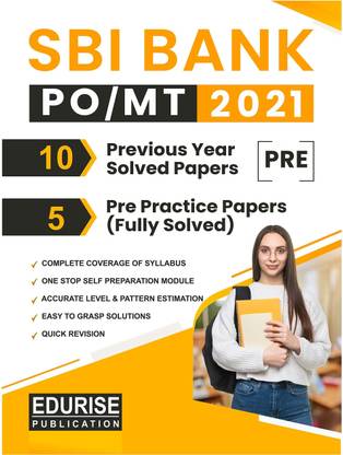 SBI Bank PO MT 2021 Preliminary Exam Previous Year Solved Papers Practice Papers
