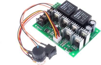 IDUINO PWM Motor Speed Controller 40A DC 10V to 50V 12V 24V 36V 48V Brush DC Motor Controller 2000W Max Third gear Forward Reverse Stop Electronic Components Electronic Hobby Kit
