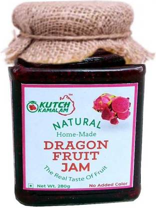 KUTCH KAMALAM DRAGON FRUIT JAM 75% FRUIT SPREAD LESS SUGAR