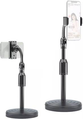 PHAGQU Mobile Holder, for Singing, Voice Recording, Adjustable Mic Stand, Studio Floor Type and Phone Live Broadcast Metal with Boom Arm, 360 Degree Rotating Holder Mobile Holder