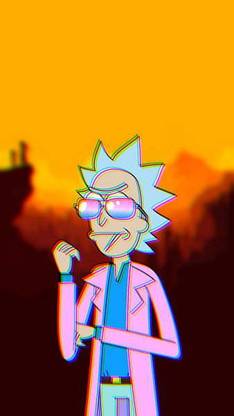 Rick And Morty Glitch Matte Finish Poster Paper Print