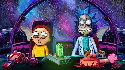 Tv Show Rick And Morty Morty Smith Rick Sanchez Matte Finish Poster Paper Print