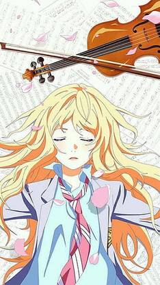 Kaori Anime Miyazono Shigatsu Kimi Uso Your Lie In April Matte Finish Poster Paper Print
