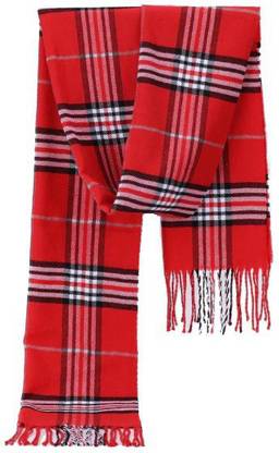 AlexVyan Checkered Cotton Blend, Wool Blend, Polyester Men & Women Scarf, Fancy Scarf, Stole