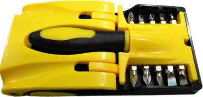 SSS Enterprisses Racing Car Shape Toolkit Pop-Out Button Open 11 Pc Combination Screwdriver Set