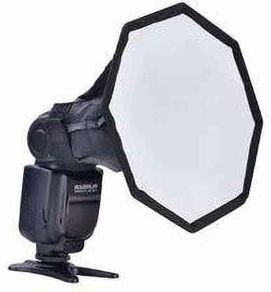 SUPERNIC 8" or 12" Portable Quick Setup Speedlite Octagona Diffuser Softbox for Nikon Canon Speedlite, OCTAGON DIFFUSER with microfiber cloth Octagonal Softbox