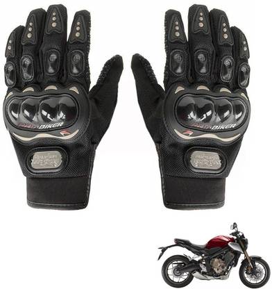AuTO ADDiCT Bike / Motorcycle Riding Gloves (Black,XL) For Honda CB350rs Riding Gloves
