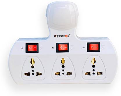 eSYSTEMS Extension Board Multi Plug Universal Adaptor (cordless) 6 A Three Pin Socket