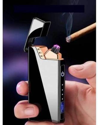 GUGGU SRT_420F_Arc Cigarette Lighter ||Perfect Gifting For Cigarette Lovers Waterproof Rechargeable Electric Lighter||Battery Indication Touch Screen Sensor Lighter||Eco Friendly ||Unique USB||Cigarette Lighter|| Pocket Friendly|| Size Compact|| SRT_420F_Arc Cigarette Lighter ||Perfect Gifting For Cigarette Lovers Waterproof Rechargeable Electric Lighter||Battery Indication Touch Screen Sensor Lighter||Eco Friendly ||Unique USB||Cigarette Lighter|| Pocket Friendly|| Size Compact|| Cigarette Lighter
