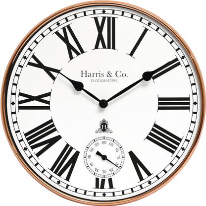 Harris & Co. Clockmasters Analog 30 cm X 30 cm Wall Clock