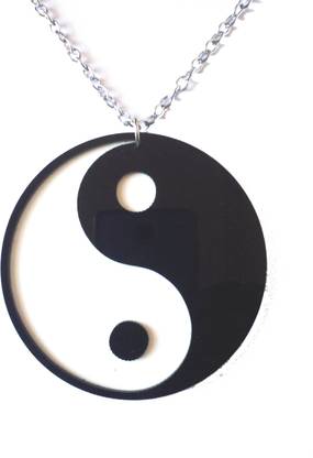 GXYS Both Side For Yin Yang Dark Light Negative Positive Car Hanging Ornament