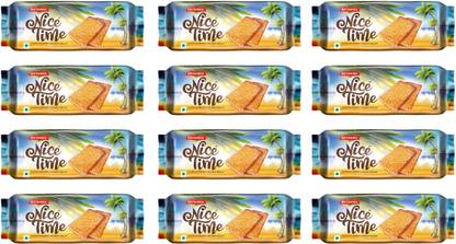 BRITANNIA Nice Time, (150g)-6PCS Plain Biscuit