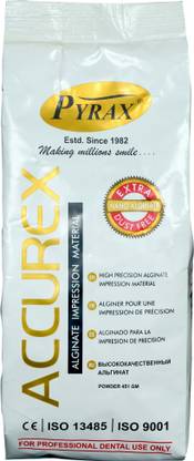 pyrax Dental Alginate Impression Material Accurex 451 gm (Non Chromatic) Dental Elevator