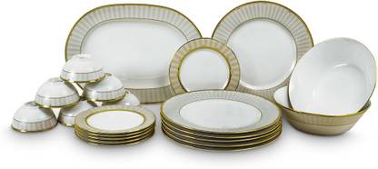 Noritake Pack of 21 Porcelain MONARCH GOLD Dinner Set