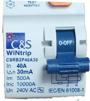 C&S WiNtrip RCCB Residual Current Circuit Breaker CSRB240A30P MCB