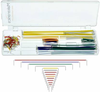IDUINO 140 PCS U-Shape Jumper Wire Kit |Solderless Breadboard Wires with 14 Assorted Length for Breadboard Prototyping Solder Circuits | Electronics Experiment | Arduino or Raspberry Electronic Components Electronic Hobby Kit