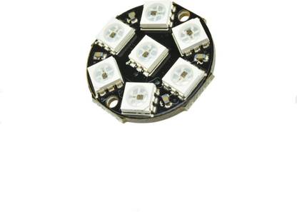 xcluma WS2812 7-Bit 5050 RGB Lamp Panel Round LED Board Electronic Components Electronic Hobby Kit