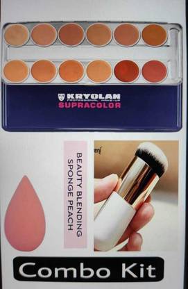 KRYOLAN Professional Supracolor Foundation Palette 12 color Foundation