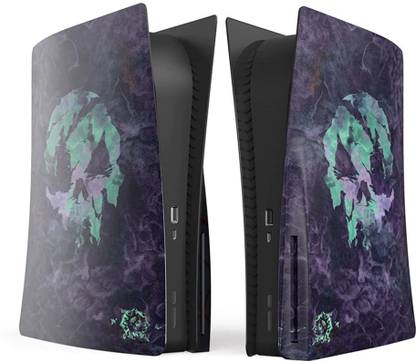 PSS Shell For PS5 Console, PS5 Cover Replacement Faceplate, ABS Hard Shockproof Face Plate Gaming Accessories for Sony PS5 Console CD Version Tow Side Shell Body (Console Not Includ) Purple  Gaming Accessory Kit