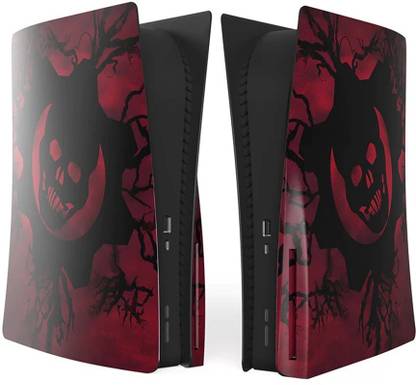 PSS Shell For PS5 Console, PS5 Cover Replacement Faceplate, ABS Hard Shockproof Face Plate Gaming Accessories for Sony PS5 Console CD Version Tow Side Shell Body (Console Not Includ)  Gaming Accessory Kit