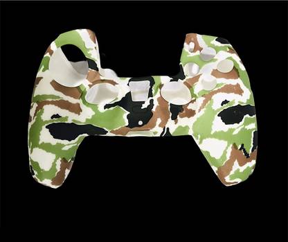 PSS PS5 Controller Silicone Cover Case, PS5 DualSense Controller Skin Anti-Slip Silicone Protector Case for PlayStation PS5 Controller (Green Como) 30 GB with 0