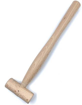 fozti Wooden Head Mallet Hammer 1" Non-Marring for Jewellery Making, Watchmaking, Beading, Carpentry, Leather Crafting, Model Making, Metal Workshop, Watchmaking, Goldsmith, Silversmith,Hobby Craft DIY Mallet