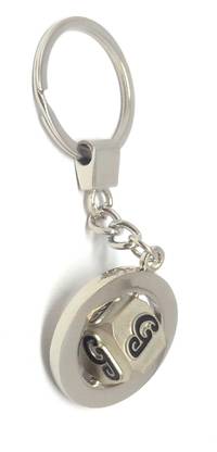 Shiani Rotating Dice Alphabet Letter G Metal Key Chain